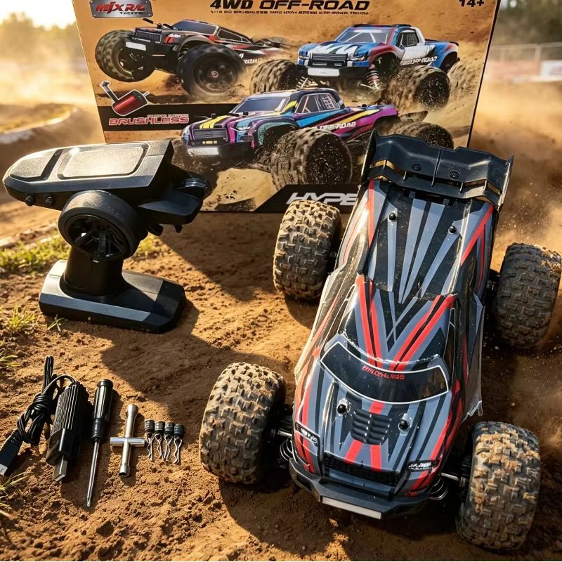 Rc Hobby Grade Monster Truck - MJX Hyper Go 16210 1/16 Grigio