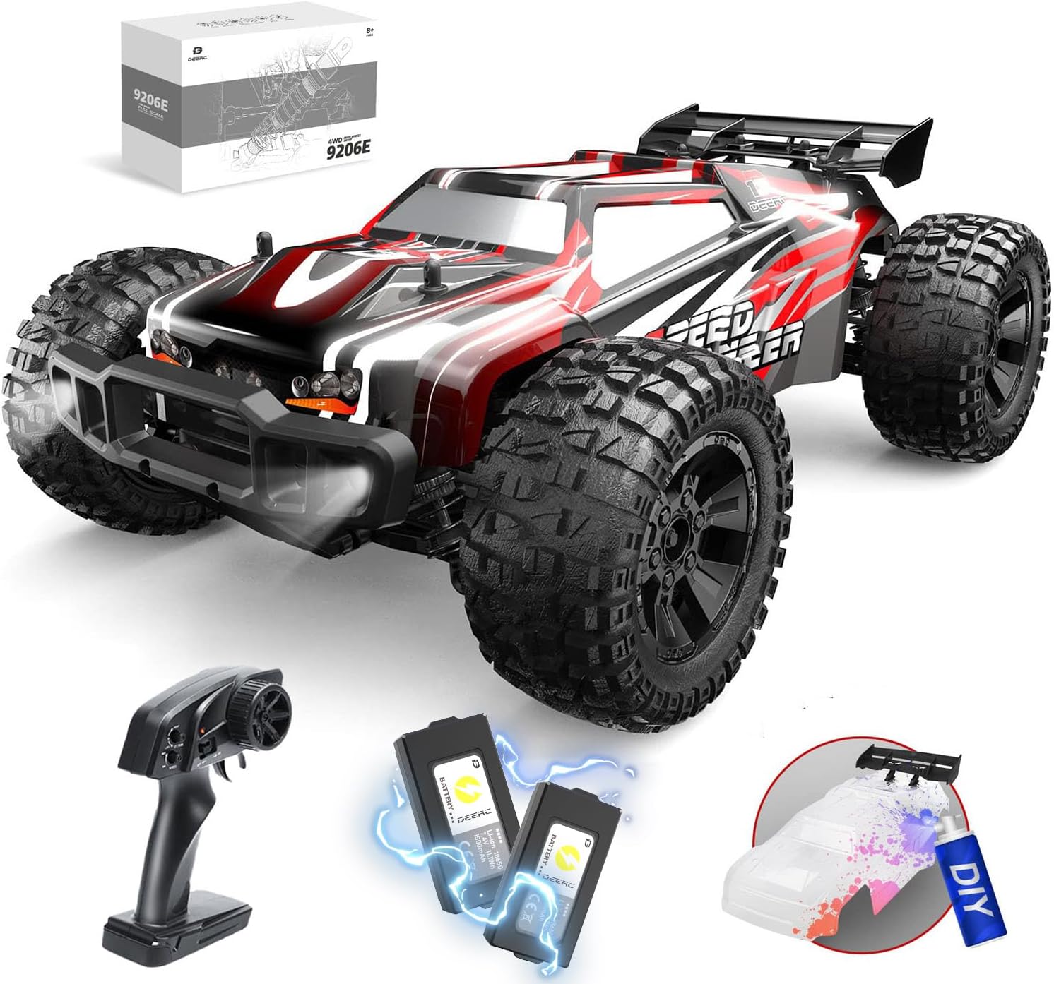 Rc Hobby Grade Monster Truck - Auto radiocomandata in scala 1:10, modello