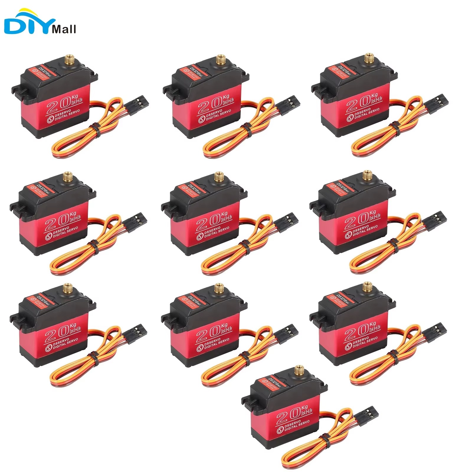 Rc Hobby Shops - 10 Pezzi Servo Digitale DS3218 20KG