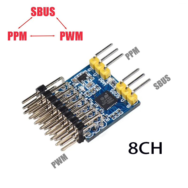 Receiver Sbus 8Ch - 8CH PWM PPM SBUS Modulo adattatore
