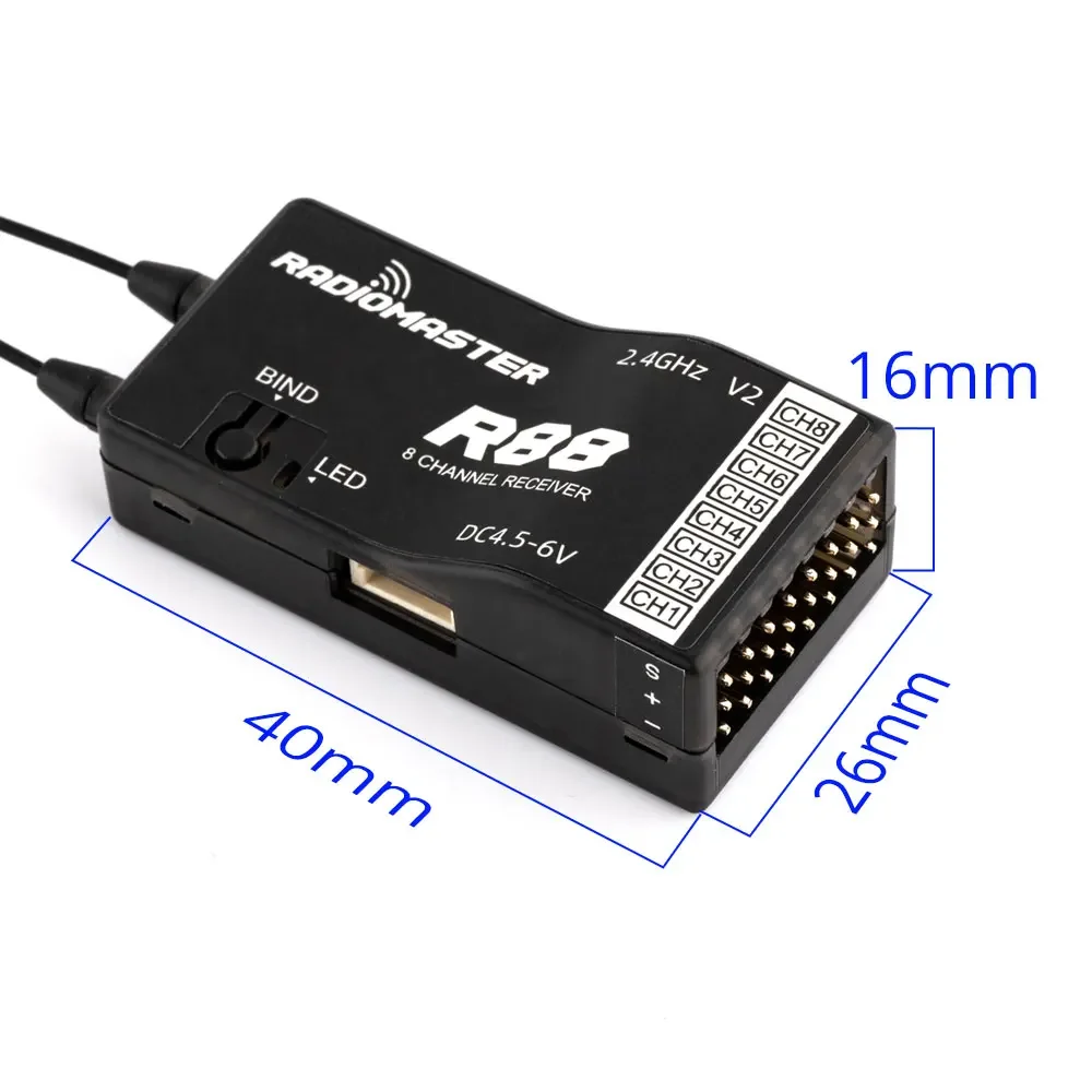 Ricevitore RadioMaster R88 V2. - Receiver Sbus 8Ch recensione e prezzo