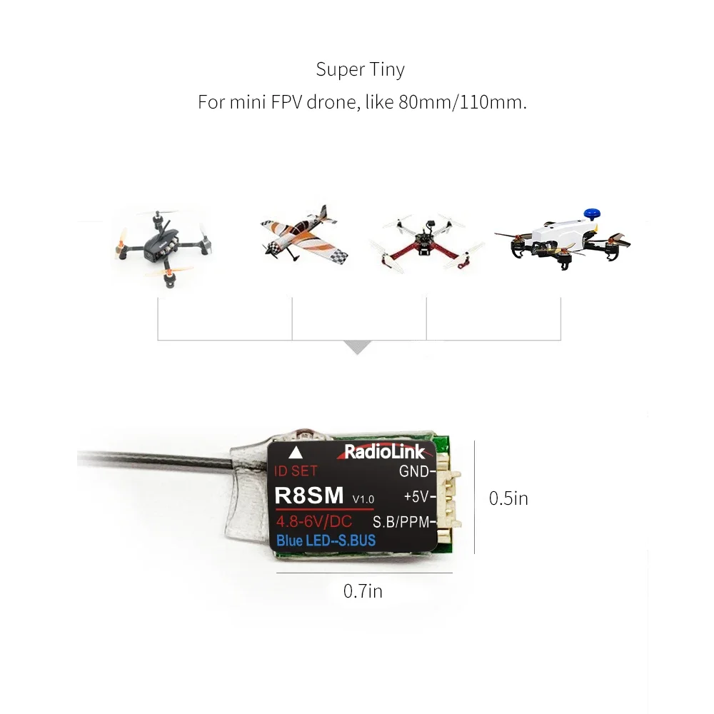 Radiolink R8SM, ricevitore RC  - Receiver Sbus 8Ch recensione e prezzo