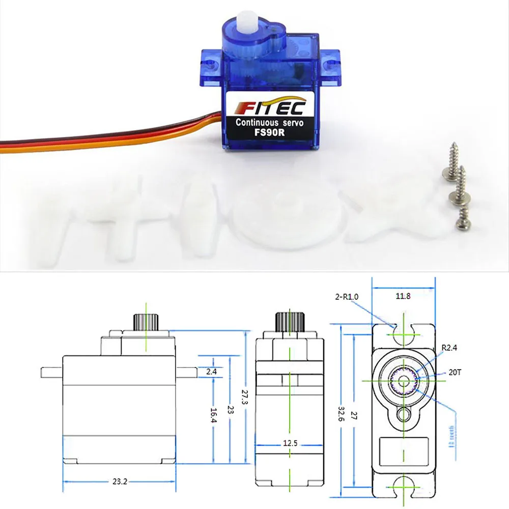 Feetech Mini FS90R Micro Servo - Rc Hobby Shops recensione e prezzo
