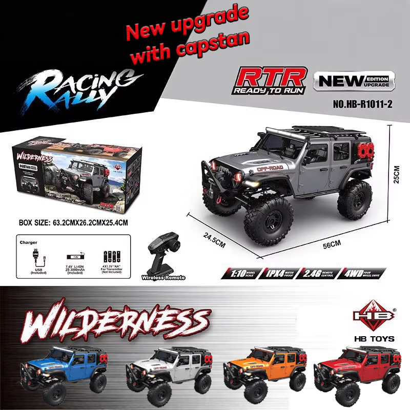 HB 1/10 4WD R1011 Nuovo Wrangl - Rc Hobby Toucan recensione e prezzo