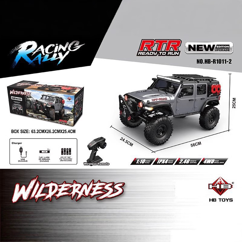 HB 1/10 4WD R1011 Nuovo Wrangl - Rc Hobby Toucan recensione e prezzo