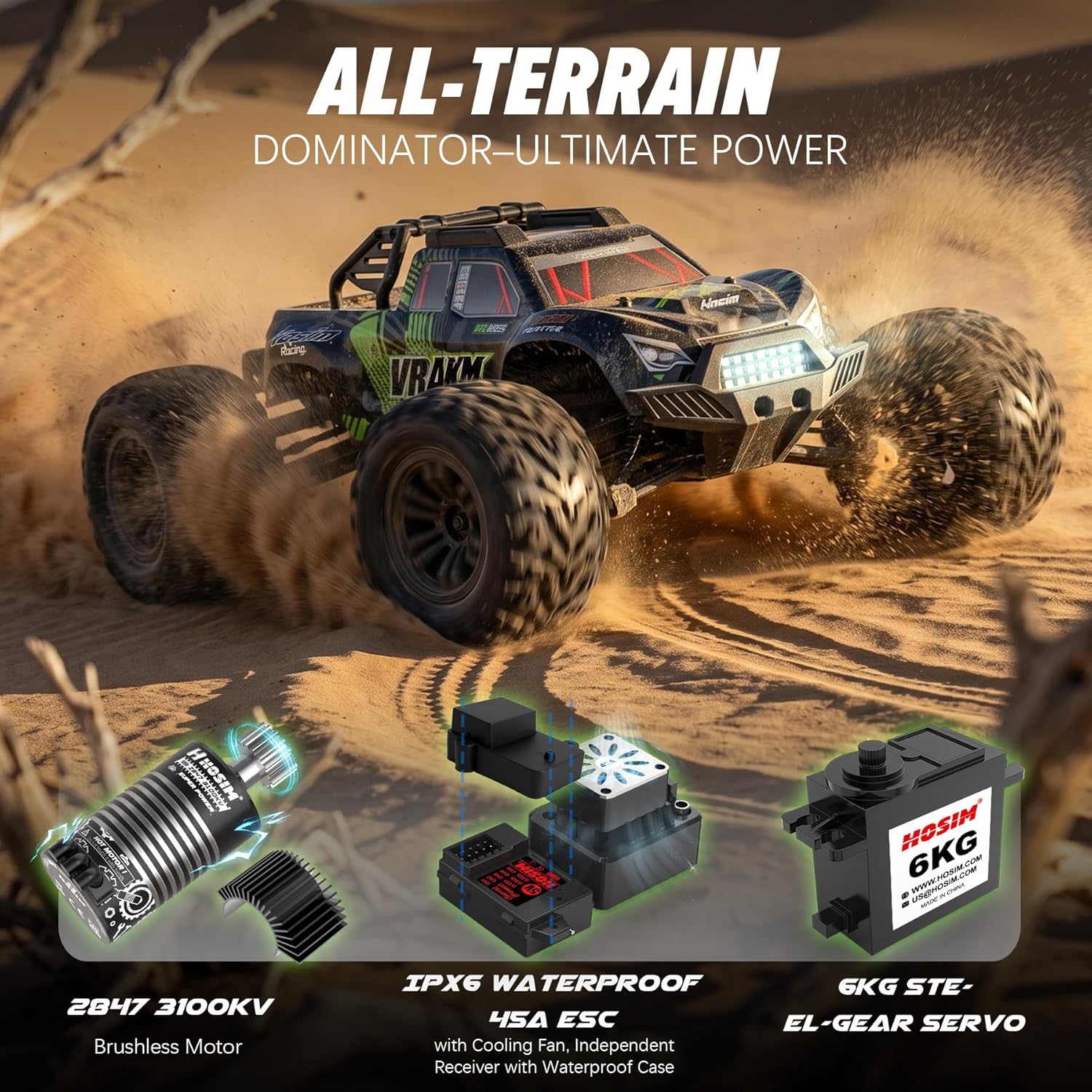 Auto RC Brushless per Adulti,  - Rc Hobby Grade Monster Truck recensione e prezzo