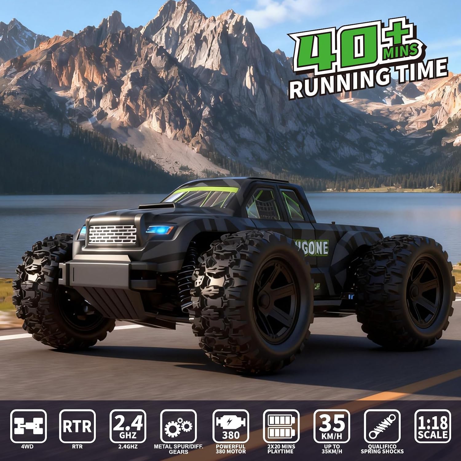 JT18W Auto RC in Scala 1/18 ad - Rc Hobby Grade Monster Truck recensione e prezzo